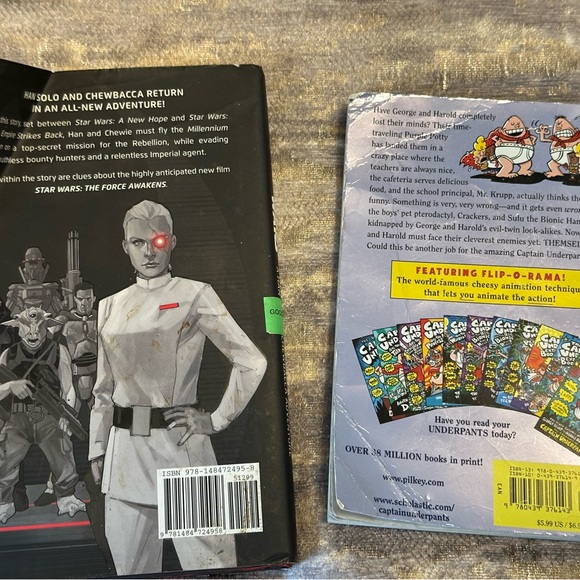 Star Wars and Captain Underpants Books - Picture 2 of 2